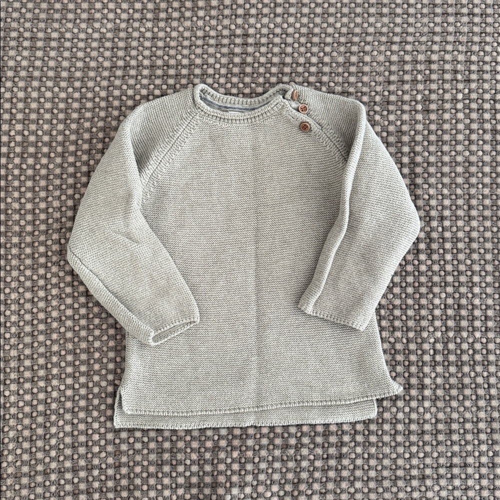 Toddler Zara Taupe Knit Sweater